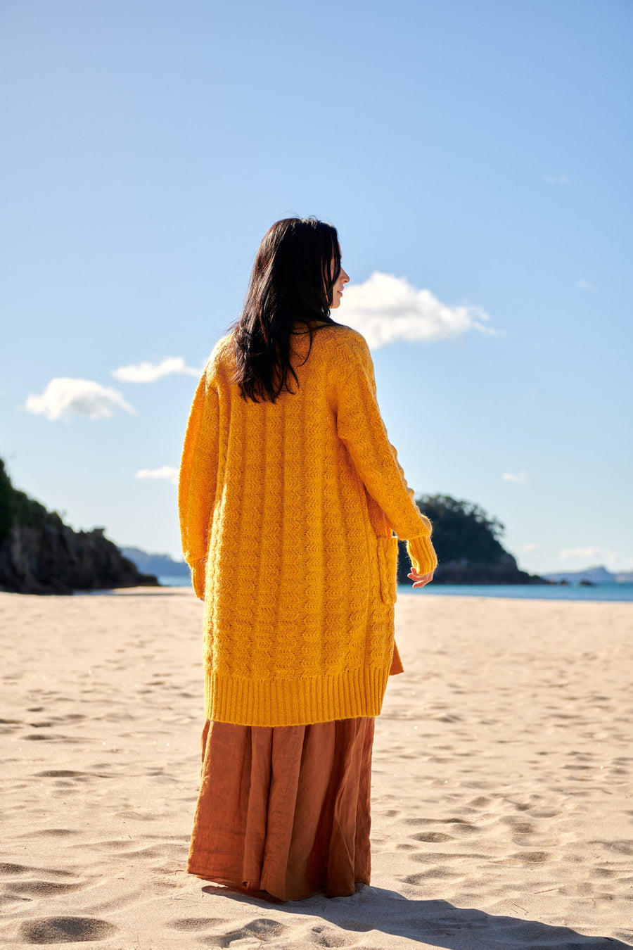 Saffron Zig Zag Cardigan