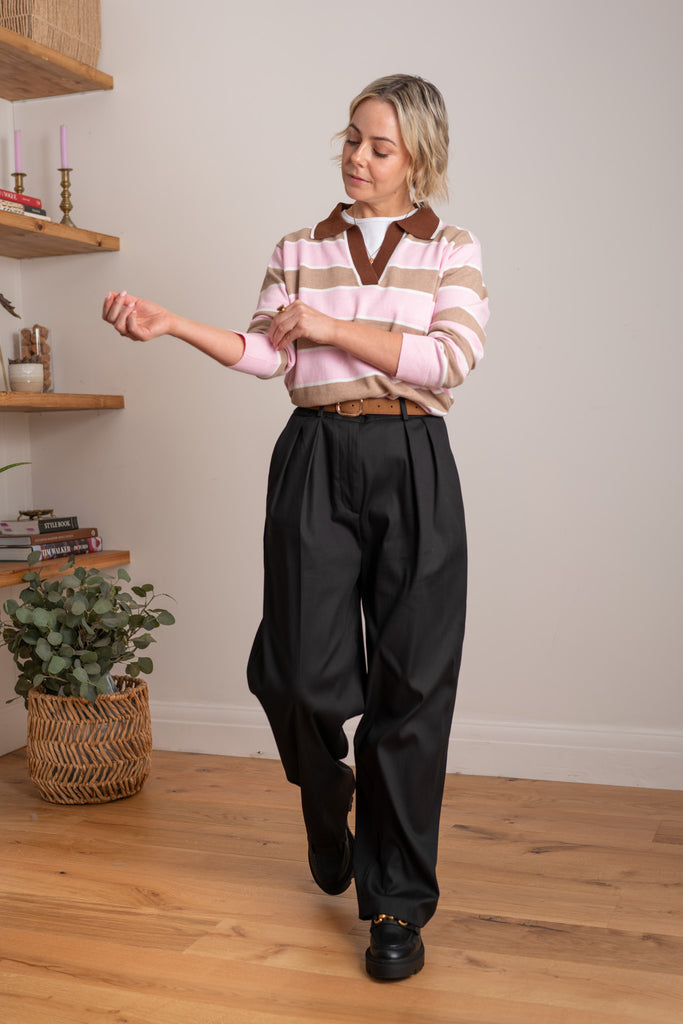 Pink Stella Rugby Shirt