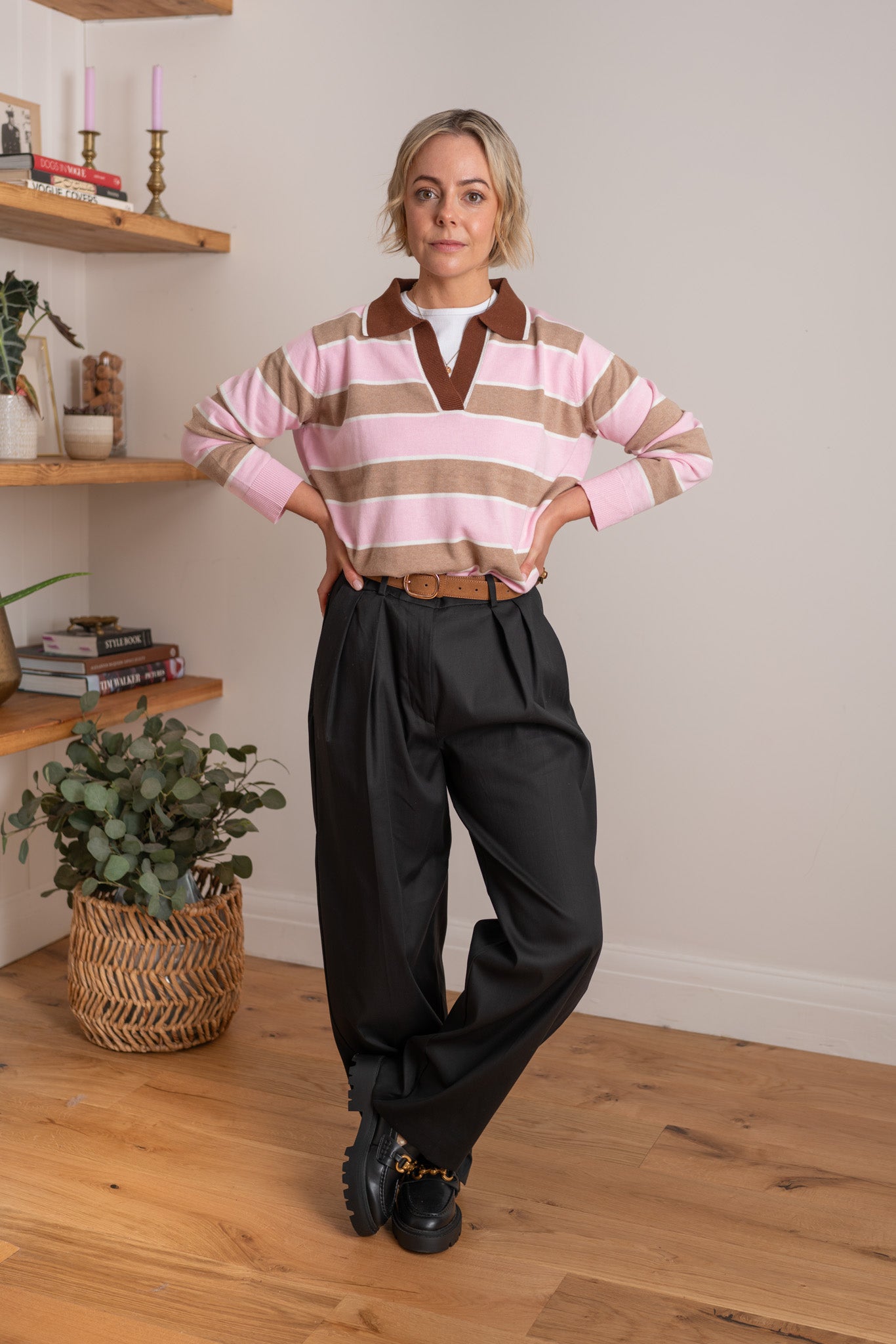 Pink Stella Rugby Shirt