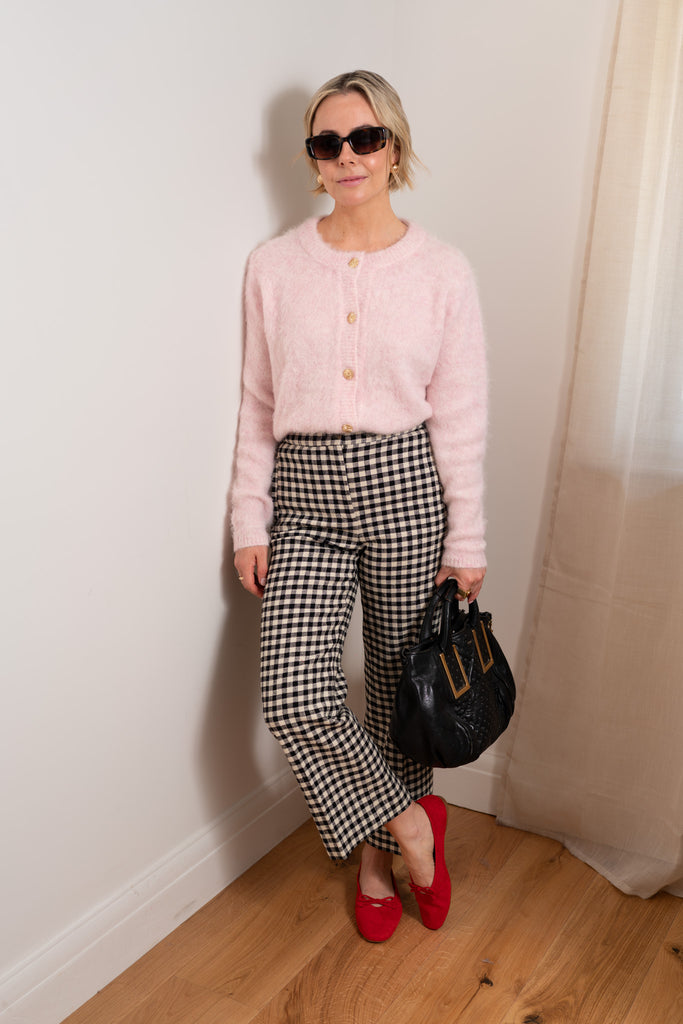 Pink Brushed Cardigan