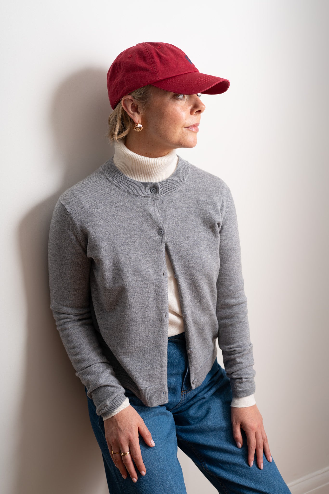Ivory Merino Fine Roll Neck