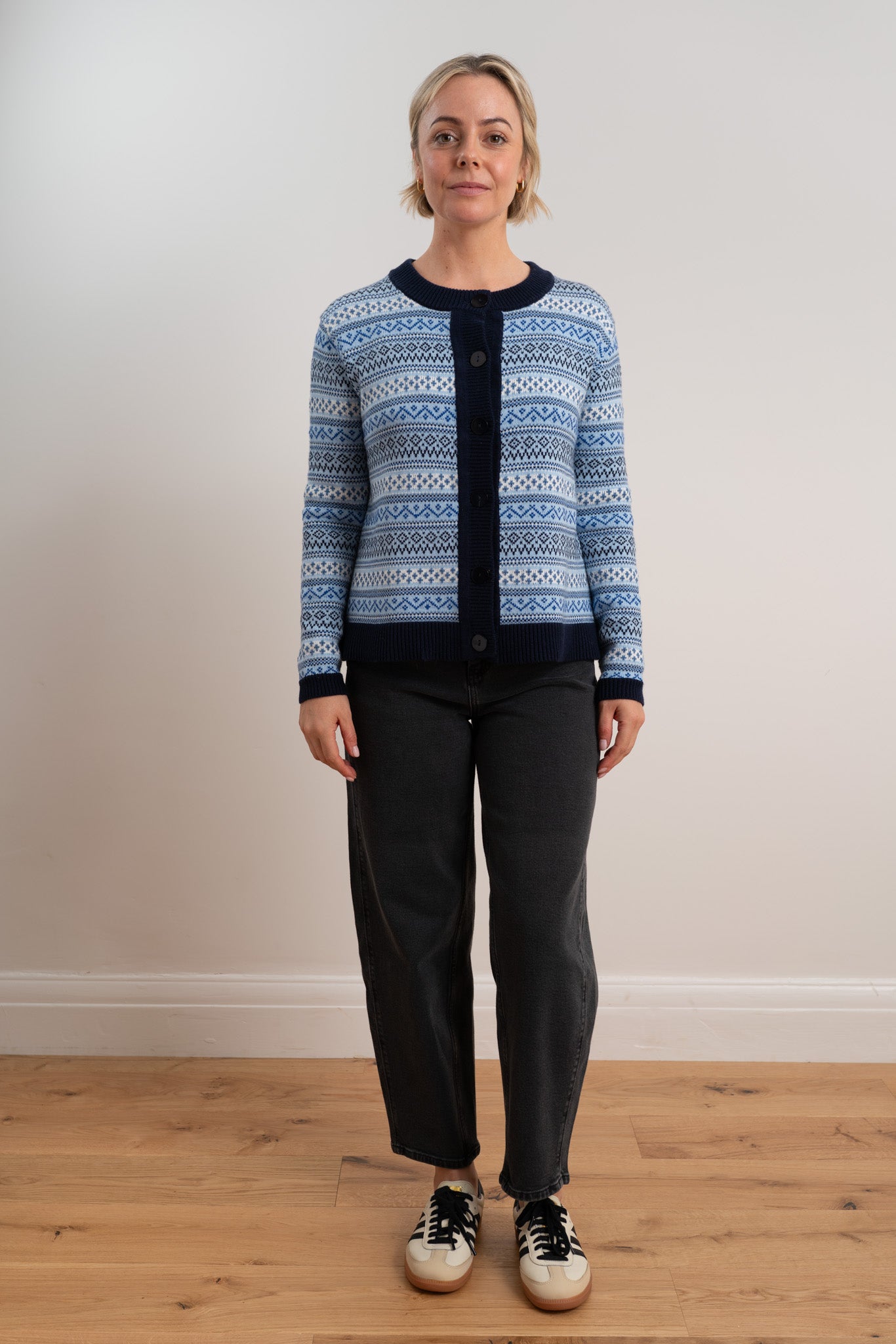 Blue Fairisle Ruby Cardigan – Maxted Clothing