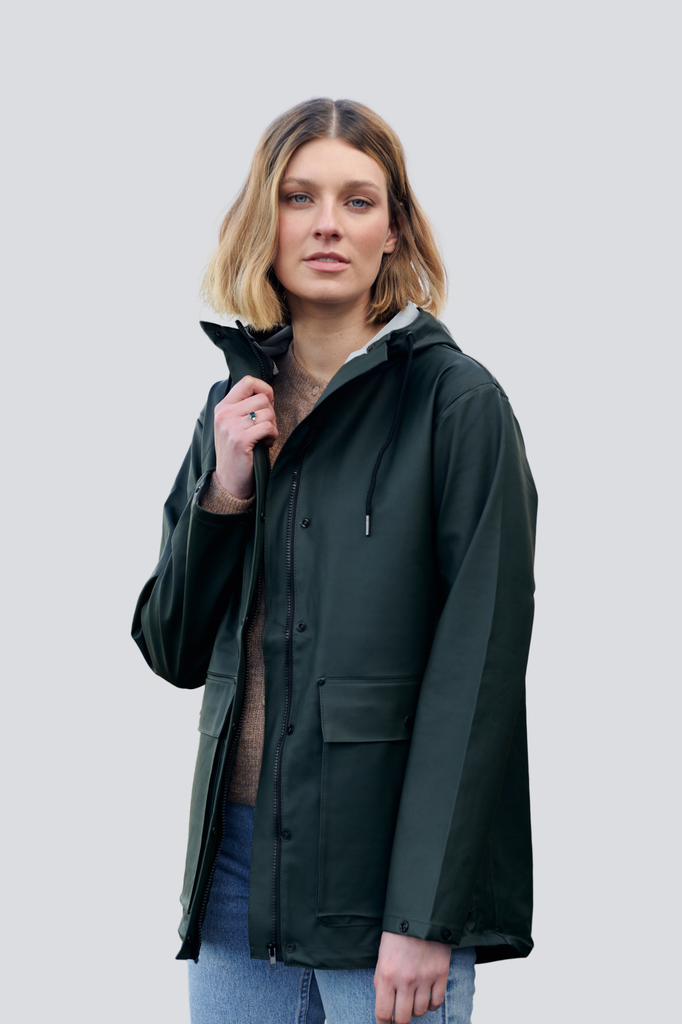 Hunter Green Raincoat