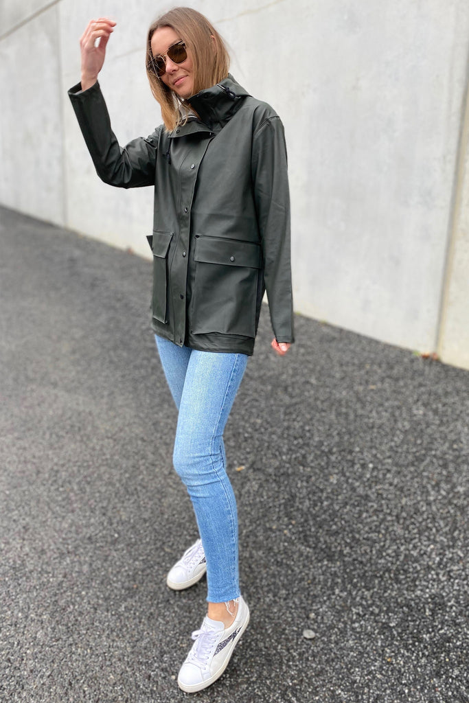 Hunter Green Raincoat